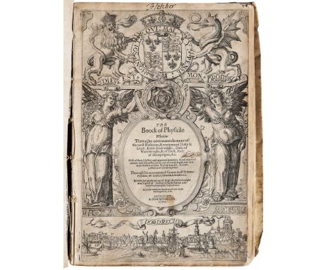 Gabelkover, Oswald (1539-1616) The Boock of Physicke. Dordrecht: Isaack Caen, 1599. First edition, small folio, illustrated w