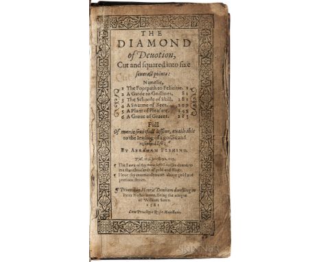 Fleming, Abraham (1552?-1607) The Diamond of Devotion, Cut and Squared into Sixe Severall Points. London: Printed by Henri De