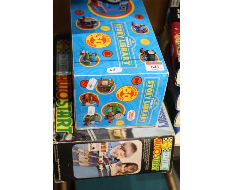 A boxed set of My Complete Thomas Story Library, Thomas the Tank Engine &amp; Friends; together with a boxed Scalextric Auto-
