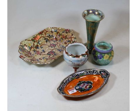 A collection of 20th century lustre ware, to include examples by Wedgwood, New Hall, and Maling; together with a 20th century