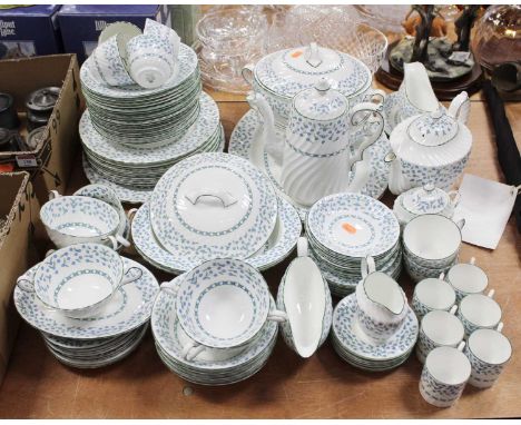 An Aynsley Forget-Me-Not pattern tea, coffee and dinner service