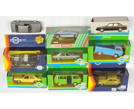 Gama &amp; Schabak (1/43rd) Group Of 8 To Include - 898 Volkswagen Saloon (Beetle), Audi 90 Quattro, Plus others - conditions