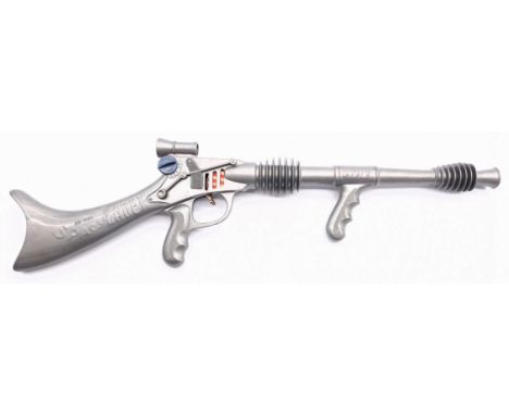 Marx Toys Rex Mars Space Cadet Gun, plastic, rust to trigger, some chips to plastic other wise Good to Good Plus, 24 Inches/6