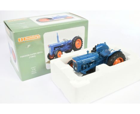 Universal Hobbies (1/16th) Fordson Super Dexta Tractor" - Deep Blue and orange&nbsp; - Near Mint (requires very light cleanin