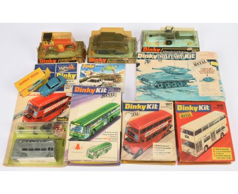 Dinky Toys Group To Include - 279 Road Roller, 622 Bren Gun Carrier, French 24d Simca plus others including 5 X Dinky Toy Kit
