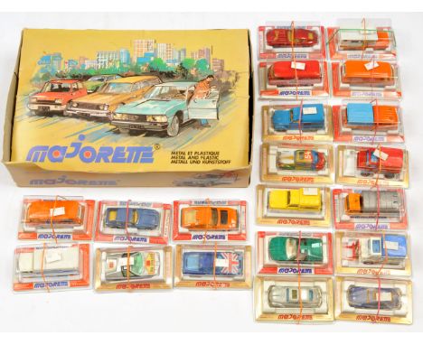 Majorette Counter Trade Pack containing 20 later issues&nbsp; To Include - Volkswagen Van "Cafe Hag", Renault 4 Van, Mercedes