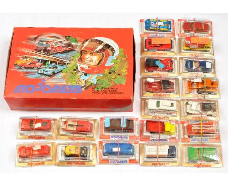 Majorette Counter Trade Pack containing 20 later issues&nbsp; To Include - Shovel Loader, "Police" Car, Airport Bus, Fire tru