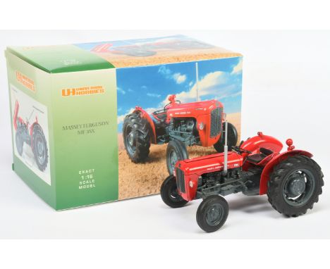 Universal Hobbies (1/16th) Massey Ferguson MF 35X Tractor" - Red and Grey&nbsp; - Mint in a Excellent box with polystyrene tr