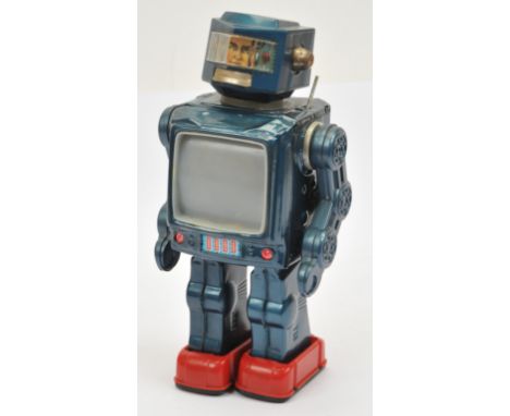 Horikawa Rador Robot, battery operated (untested but connection points are clean), MISSING battery compartment cover and yell