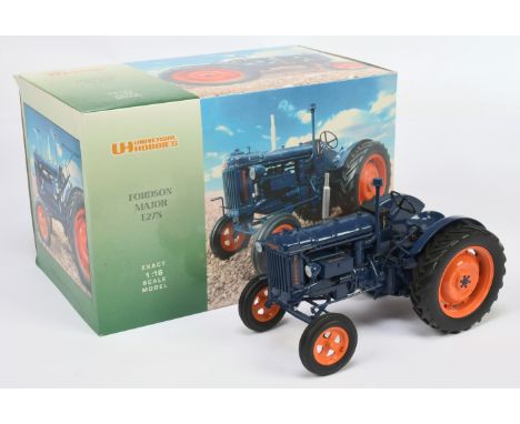 Universal Hobbies (1/16th) Fordson Major E27N Tractor" - Blue and orange&nbsp; - Near Mint (requires very light cleaning) in 