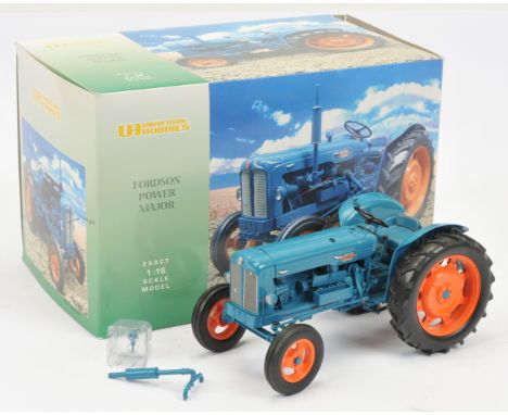 Universal Hobbies (1/16th) Fordson Power Major Tractor" - Mid-Blue and orange&nbsp; - Near Mint (requires very light cleaning