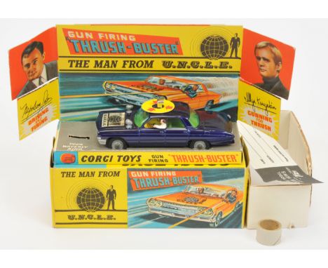 Corgi Toys 497 "The Man From Uncle" - Thrushbuster Blue body, cast hubs and lamps - Excellent overall (slight discolouration 