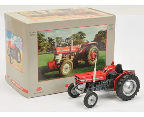 Universal Hobbies (1/16th) Massey Ferguson MF 135 Tractor" - Red, white&nbsp; and Grey - Mint in a Excellent Carder box with 
