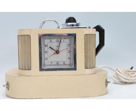 A vintage 20th Century Art Deco Goblin Teasmade model D 21, being complete with original instructional plaque to verso and li