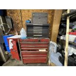 Tool Chests, Shelving and Contents of Shelving