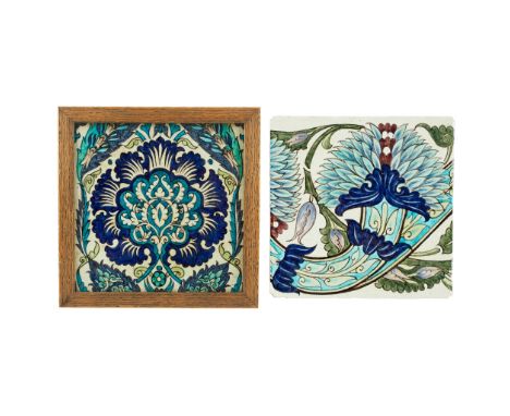 WILLIAM DE MORGAN (1839-1917) 9-INCH 'INDIA FRIEZE' TILE, CIRCA 1896 glazed earthenware, made for the P&amp;O India Liner, im