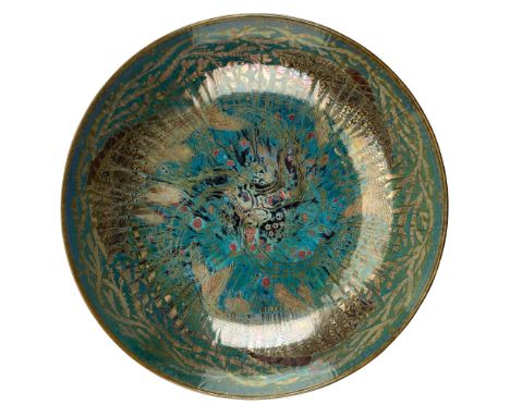 RICHARD JOYCE (1873-1931) FOR PILKINGTON'S TILE &amp; POTTERY CO. ROYAL LANCASTRIAN LUSTRE BOWL, DATED glazed earthenware, de