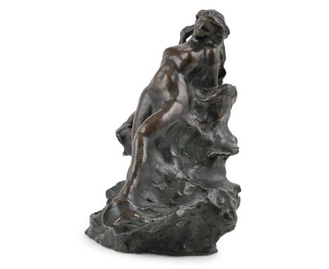 MANNER OF CHARLES DE SOUSY RICKETTS ANDROMEDA bronze, unsigned(17cm high)