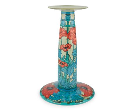 SALLY TUFFIN (BORN 1938) FOR DENNIS CHINAWORKS EXTRA LARGE CANDLESTICK, DATED 2009 glazed earthenware, bearing impressed insc