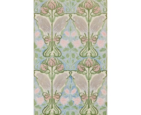 DOROTHY MORGAN (BORN 1892) ART NOUVEAU: DESIGN FOR WALLPAPER watercolour and bodycolour(72cm x 52.5cm)Footnote: Provenance: F