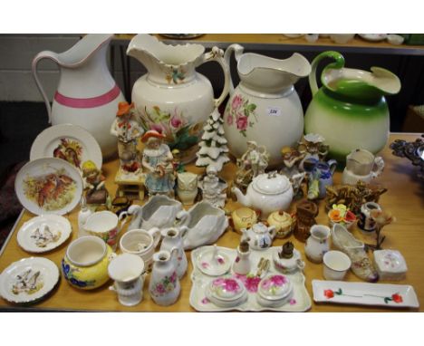 Ceramics - Szeiler Poodle; Wade Spaniel; Leonardo Collection Christmas Wishing; continental figures; miniature Toby jugs; dre