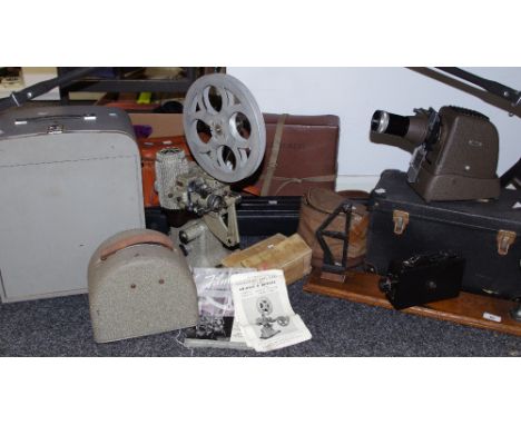 A GB-Bell &amp; Howell Filmo 16mm Motion Picture Projector  model 613, instruction booklets, cased; a G.B. Equipment Auto Wou