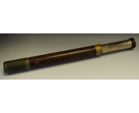 A military single draw telescope  by W. Ottoway &amp; Co Ltd No. 1769 dated 1940 stamped with broad arrow