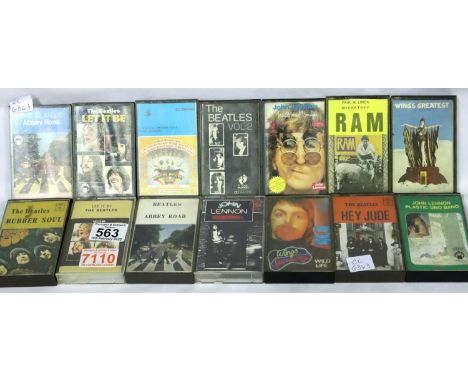 Quantity of Beatles and related cassette tapes to include Magical Mystery Tour. P&amp;P Group 1 (£14+VAT for the first lot an