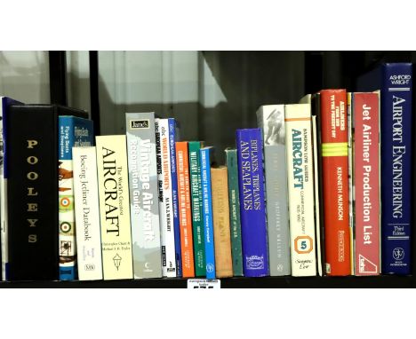 Twenty three aircraft and aviation books to include Sampson Low Guides, First Light Geoffrey Williams etc. Not available for 