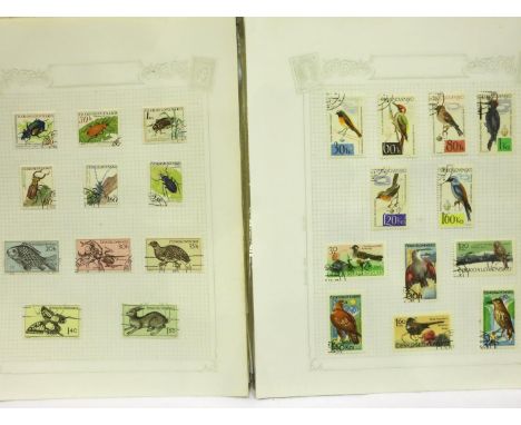 Stamp album containing mainly used European stamps. P&amp;P Group 1 (£14+VAT for the first lot and £1+VAT for subsequent lots