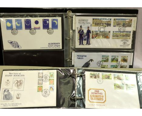 Eight albums of first day covers. Not available for in-house P&amp;P, contact Paul O'Hea at Mailboxes on 01925 659133 