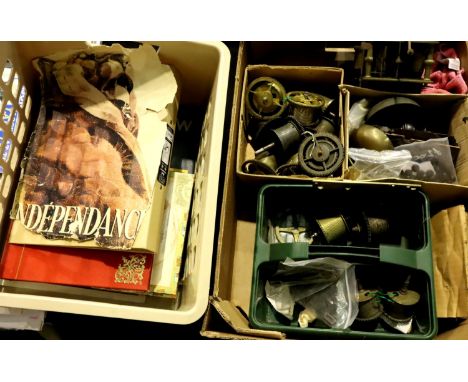 Long case clock movement and several cable barrels etc. Not available for in-house P&amp;P, contact Paul O'Hea at Mailboxes o