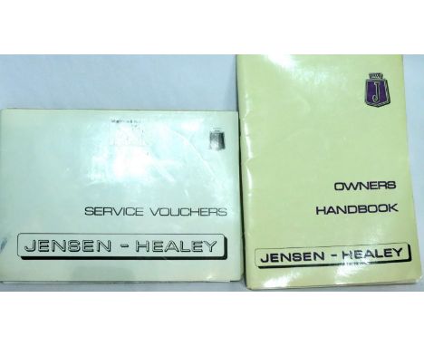 1970s Jensen Healey owners handbook and service voucher pack. P&amp;P Group 1 (£14+VAT for the first lot and £1+VAT for subse