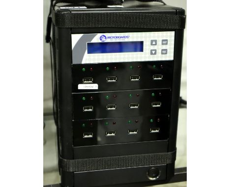 Microboards Technology CFD-USB 11 with carry handles, lacking power supply. Not available for in-house P&P, contact Paul O'He