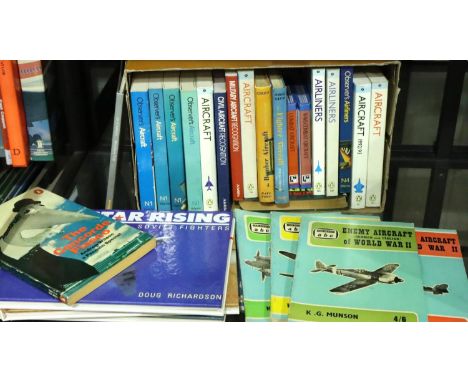 Shelf of aircraft books to include Observer and Ian Allen. Not available for in-house P&amp;P, contact Paul O'Hea at Mailboxe