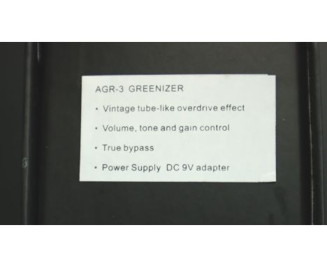 New old stock AGR-3 Greenizer guitar effects pedal. P&amp;P Group 2 (£18+VAT for the first lot and £3+VAT for subsequent lots