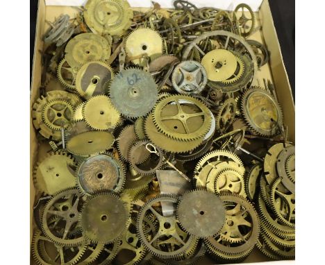 Large quantity of miscellaneous clock gears and parts. P&amp;P Group 3 (£25+VAT for the first lot and £5+VAT for subsequent l
