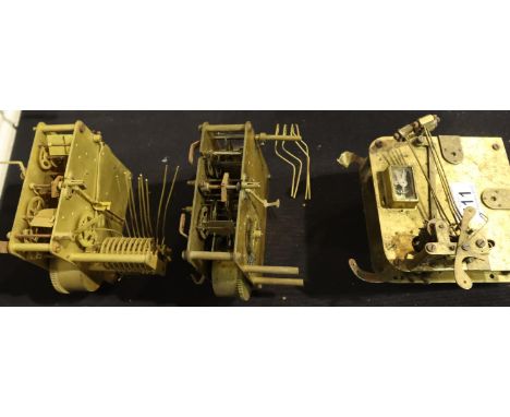 Three chiming mantel clock movements. Not available for in-house P&amp;P, contact Paul O'Hea at Mailboxes on 01925 659133 