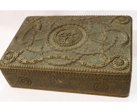 Anglo Indian finely carved jewellery casket with lift out tray, 31 x 21 x 9 cm H. P&amp;P Group 3 (£25+VAT for the first lot 