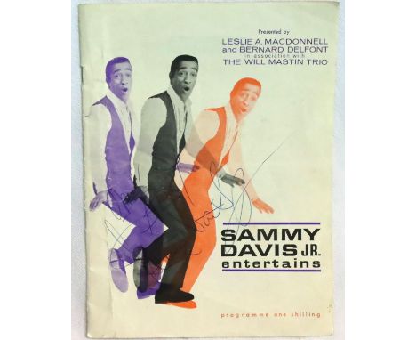 Sammy Davis Junior autographed programme. P&amp;P Group 1 (£14+VAT for the first lot and £1+VAT for subsequent lots) 