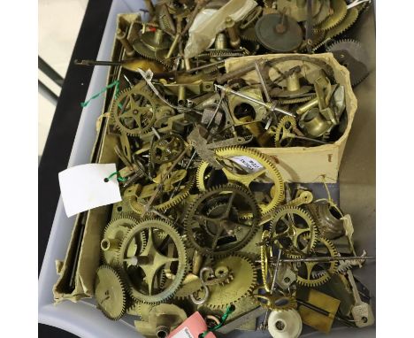 Large quantity of miscellaneous clock gears and parts. P&amp;P Group 3 (£25+VAT for the first lot and £5+VAT for subsequent l