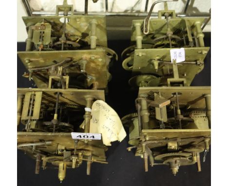 Four long case clock movements. Not available for in-house P&amp;P, contact Paul O'Hea at Mailboxes on 01925 659133 
