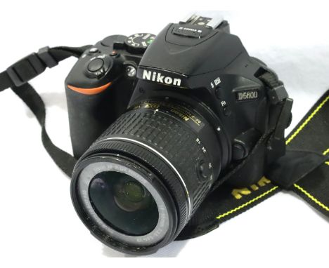 Nikon D5600 with Nikon AF-P nikkor 18-55mm attached (no battery). P&amp;P Group 2 (£18+VAT for the first lot and £3+VAT for s