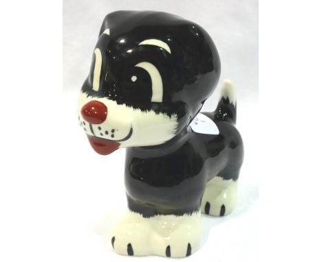 Lorna Bailey dog, Bengo, L: 11 cm. No cracks, chips or visible restoration. P&amp;P Group 1 (£14+VAT for the first lot and £1