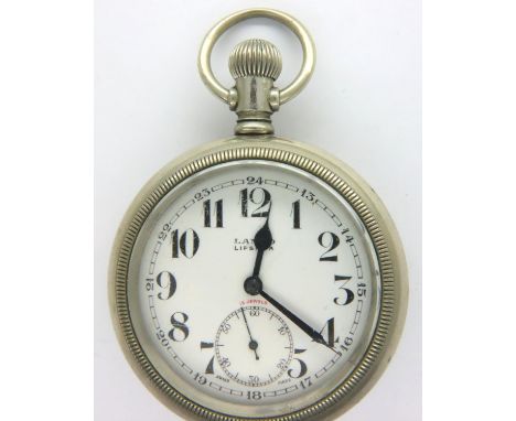 Lanco Lipsilva seventeen jewel pocket watch. P&amp;P Group 1 (£14+VAT for the first lot and £1+VAT for subsequent lots) 