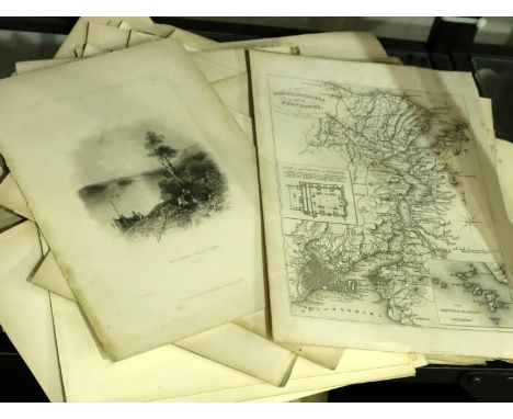 Collection of 19th century etchings, mainly book plates (150). P&amp;P Group 2 (£18+VAT for the first lot and £3+VAT for subs