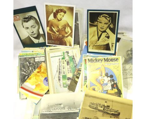 Approximately 250 mainly vintage postcards including ships and American examples. P&amp;P Group 1 (£14+VAT for the first lot 