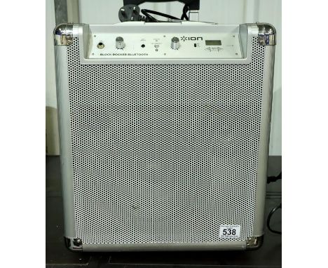 ION Block Rocker bluetooth MS speaker. Not available for in-house P&amp;P, contact Paul O'Hea at Mailboxes on 01925 659133 