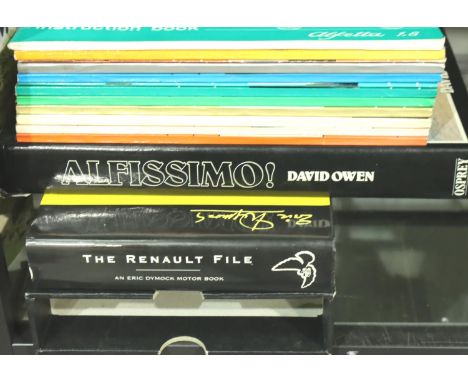 Instruction book 1970 and further books to include Alfa Romeo and Alfissimo! by David Owen. P&amp;P Group 2 (£18+VAT for the 
