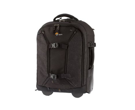A Lowepro Pro Runner RL x450 AW II Camera Bag, black, in G condition, with carry strap,